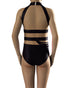 GRACE Leotard Base - Black/Skin Tone Mesh